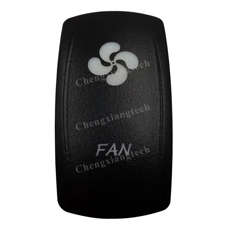 

Car Boat Truck Backlit Swtich Cap- Laser Engraving -FAN -for Led Carling Arb Narva 4x4 RV Rocker Switch, Cover Only