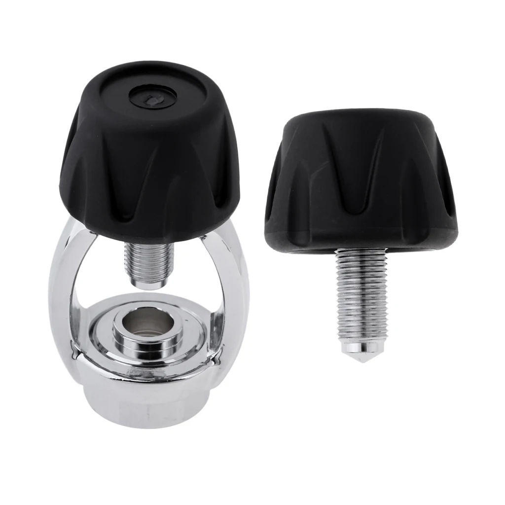Scuba Diving DIN To Yoke 1st Stage Regulator Convertor Adaptor & Spare Cap
