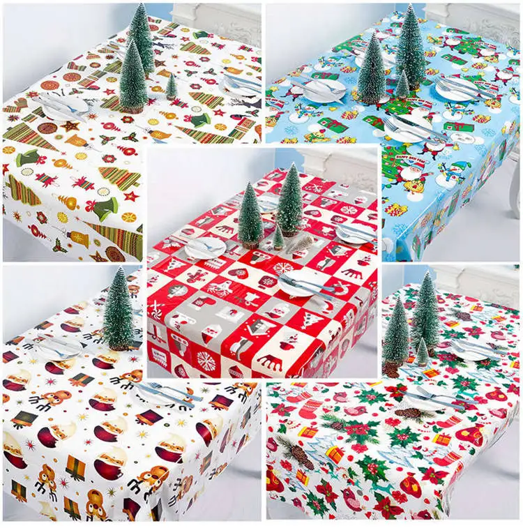 QIFU Рождественская елка, лось, снеговик, настольный флаг, Рождественский Декор для дома, рождественские, украшения, рождественские столы, Декор, новогодний