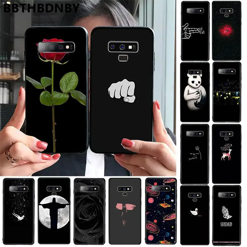 Чехол для телефона Love You хороший подарок мягкий черный чехол samsung S9 plus S6 edge S7 S8 S10 |