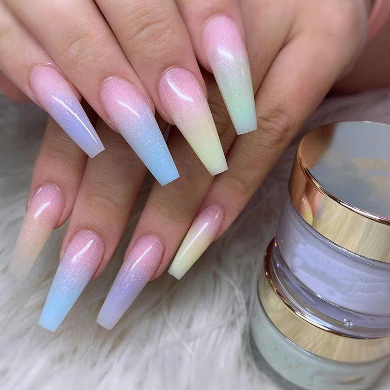 PASTEL PINK ACRYLIC POWDER - 1kg 10Colors Artisan Color Acrylic Powder- Acrylic & Dipping Powder 2-in- -Pastel Colors collection 3
