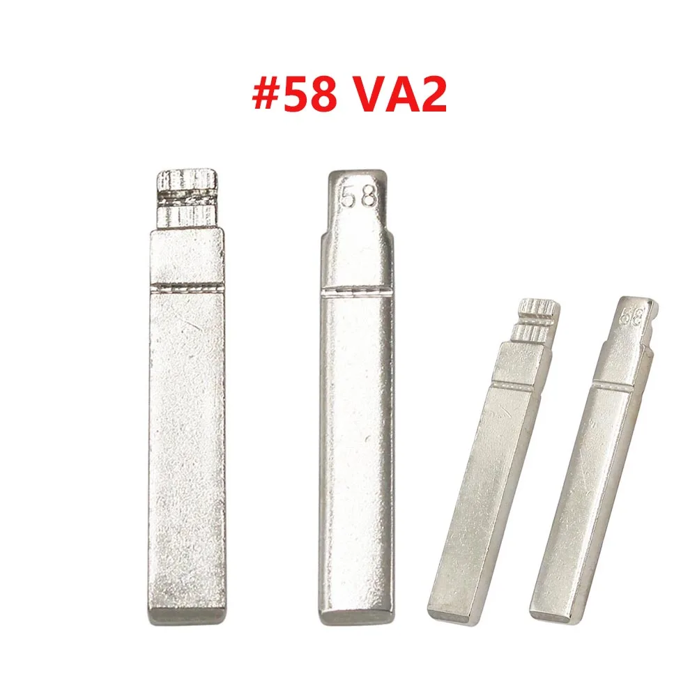 10pcs/lot Metal Uncut Flip KD VVDI Xhorse Remote Car Key Blade #58 VA2 For Citroen Triumph Peugeot 307 308 407 408 Renualt | Автомобили и