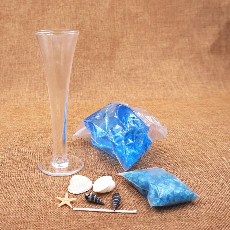 Diy Jelly Candle Material Packed High Foot Cup Marine Romantic Material Colored Imported Candle Set Party Supplies Decoration