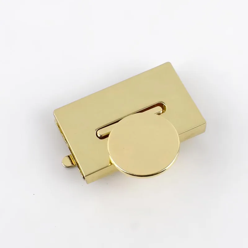 lightgold 2 шт. 42x29 мм Сумка для сумки Поворотный замок для DIY Замена металлических замков кошелек защелкивающаяся застежка фурнитура Аксессуары - Цвет: lightgold