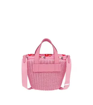 

New women's leisure vacation bag wind woven bamboo handbag woven rattan bag beach bag girls summer super fire