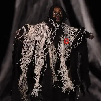 

Halloween Props Bar Decoration Horror Pendant Electric Voice Control Iron Chain Small Hanging Ghost Decoration