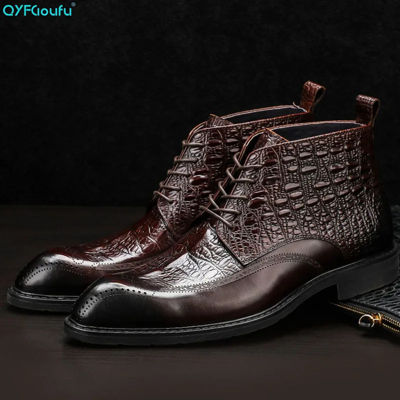 crocodile dress boots