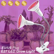 Lampa do roślin oświetlenie LED do uprawy E27 lampa LED Full Spectrum Hydroponic żarówka nasiona kwiatów wzrost LED Fitolamp 48 60 80 126 200leds