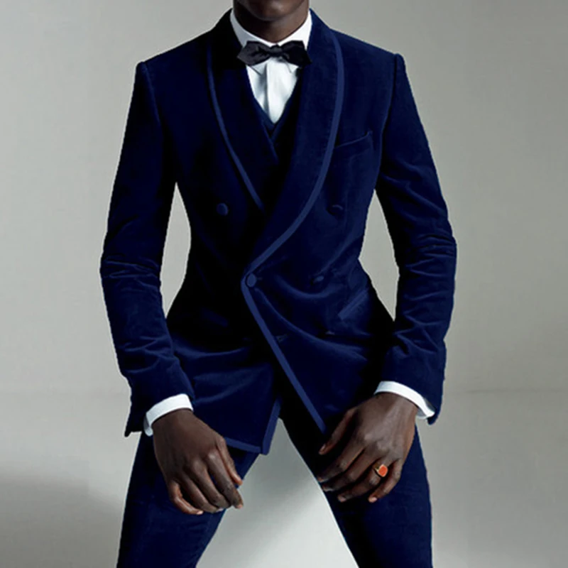 Новейший дизайн пальто брюки фиолетовый бархат мужской костюм Slim Fit 2 шт курительная куртка, смокинг на заказ Жених Блейзер Выпускной костюм Terno