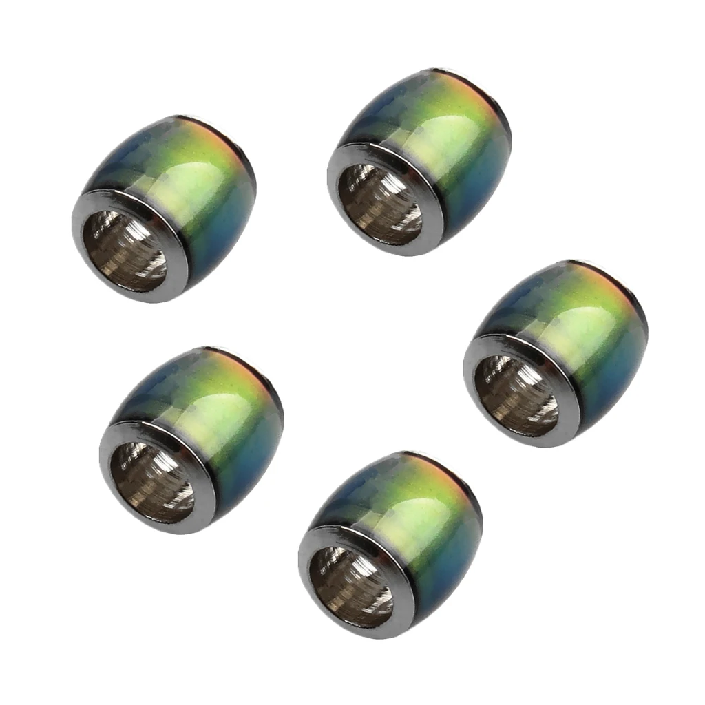 5 Pieces Color Change Mood Beads Thermo Sensitive Barrel Spacer Charms for Necklace Bracelet 7x7mm 5 Pieces Color Change Mood Beads Thermo Sensitive Barrel Spacer Charms for Necklace Bracelet 7x7mm