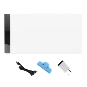 

A4 LED Artist Thin Art Stencil Drawing Board Light Box Tracing Table Pad Board With Compact and Elegant Design US Plug