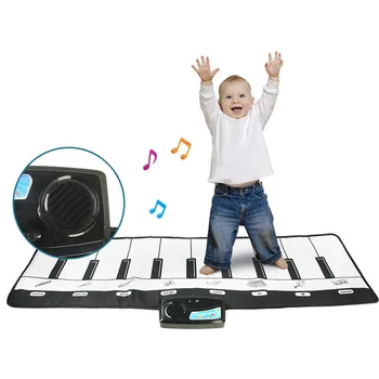 

Music Rugs Soft Baby Early Education Portable Music Piano Keyboard Mat Electronic Dance Playmat 8 Different Musical Instruments