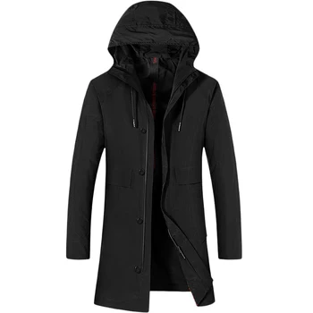 

2019 Spring New Casual Long Male Trench Coat