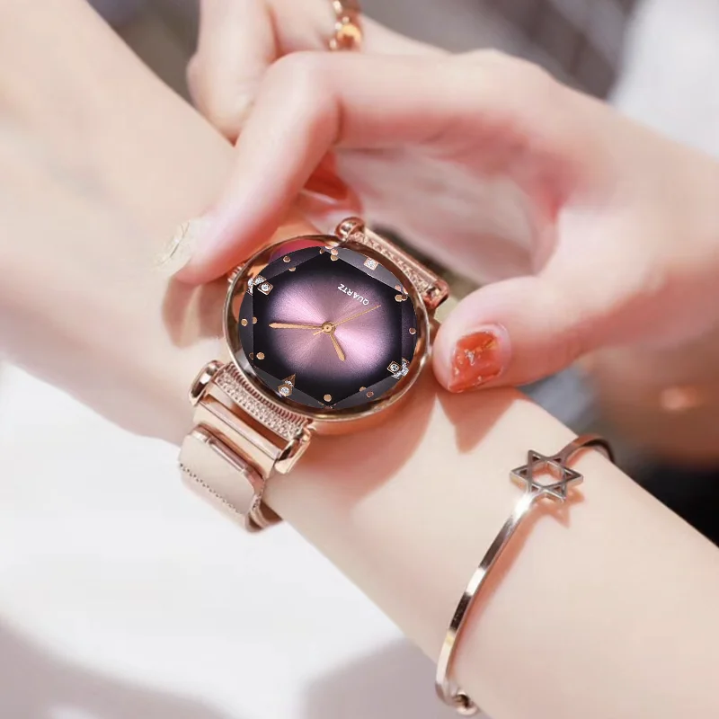 Лидер продаж, женские модные элегантные наручные часы с магнитной пряжкой, роскошные женские римские цифры звездного неба, подарок Relojes Para Mujer