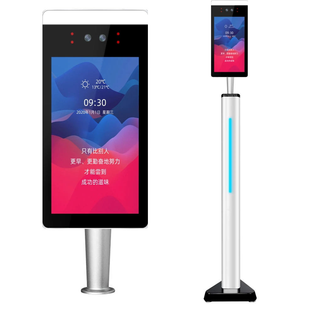 8 Inch Monitor TCP/IP Dynamic Face Facial Recognition 2.0MP IP Camera Time Attendance Machine Entrance Access Control System - Famidy.com