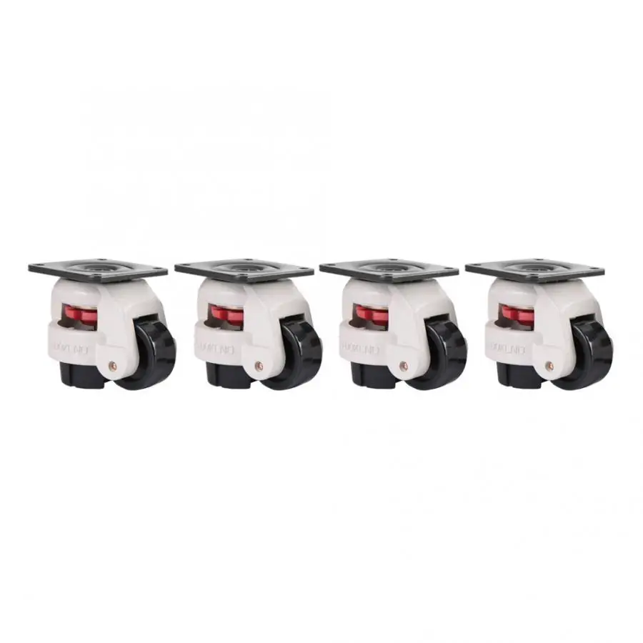 

4pcs 2" Retractable Leveling Caster Industrial Machine Swivel Caster Heavy Duty 551lbs Capacity