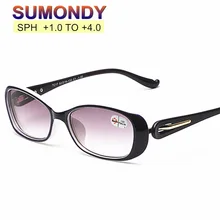 SUMONDY очки для чтения с защитой от радиации, солнцезащитные очки SPH+ 1,0 до+ 4,0, женские и мужские модные очки по рецепту для пресбиопии UR38