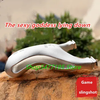 

High Precision Flat Leather Slingshot Big Power Catapult Outdoor Hunting Shooting Professional Sling Shot Game slingshot rifle