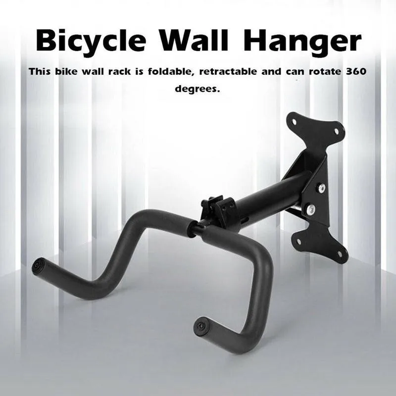 Настенный держатель для горного велосипеда складная стальная вешалка с крючком