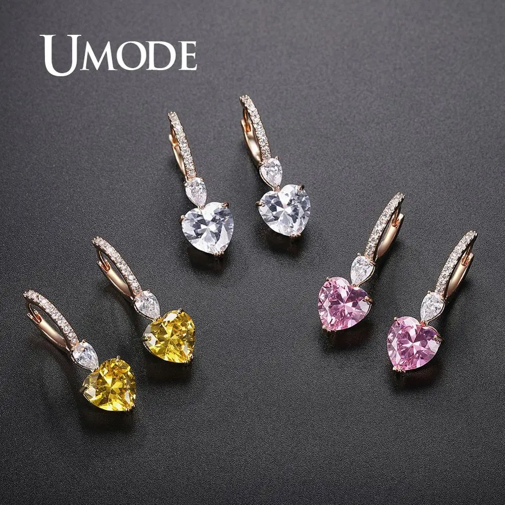 Fashion Women Crystal Cubic Zirconia Hoop Ear Stud Earrings Wedding Jewelry Gift