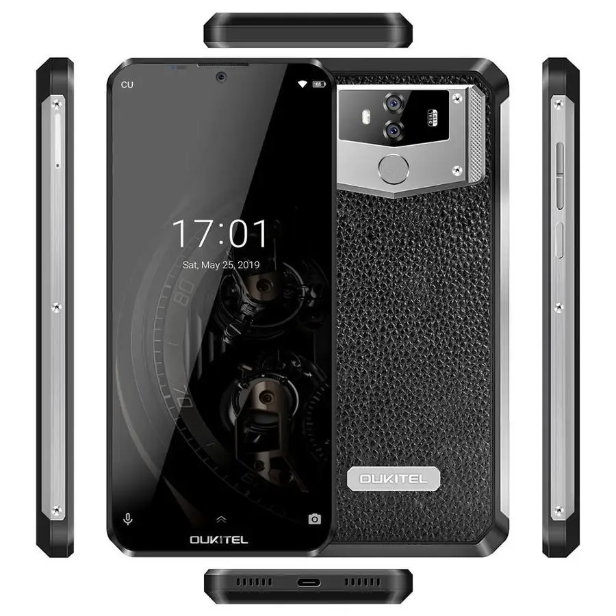 OUKITEL K12 смартфон на Android 9 0 6 3 дюйма 19 5: ГБ ОЗУ 64 Гб ПЗУ MTK6765 NFC 10000 мАч 5 В/6A Быстрая