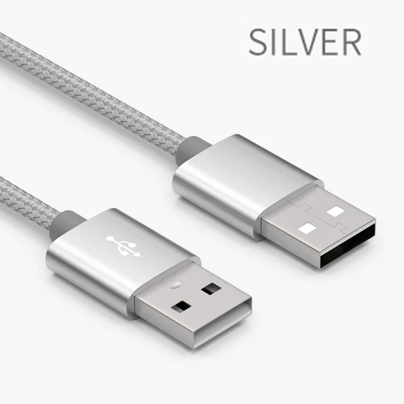 

1M USB Extension Cord Male To Male Extension Nylon Braided Wire Extended Connection For Notebook Cooler Digital Device
