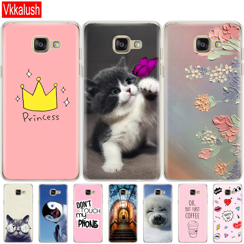 Case For Samsung Galaxy A5 2016 Soft Tpu Back Cover A510F A510 Silicon Phone Protective FOR Capa | Мобильные телефоны и