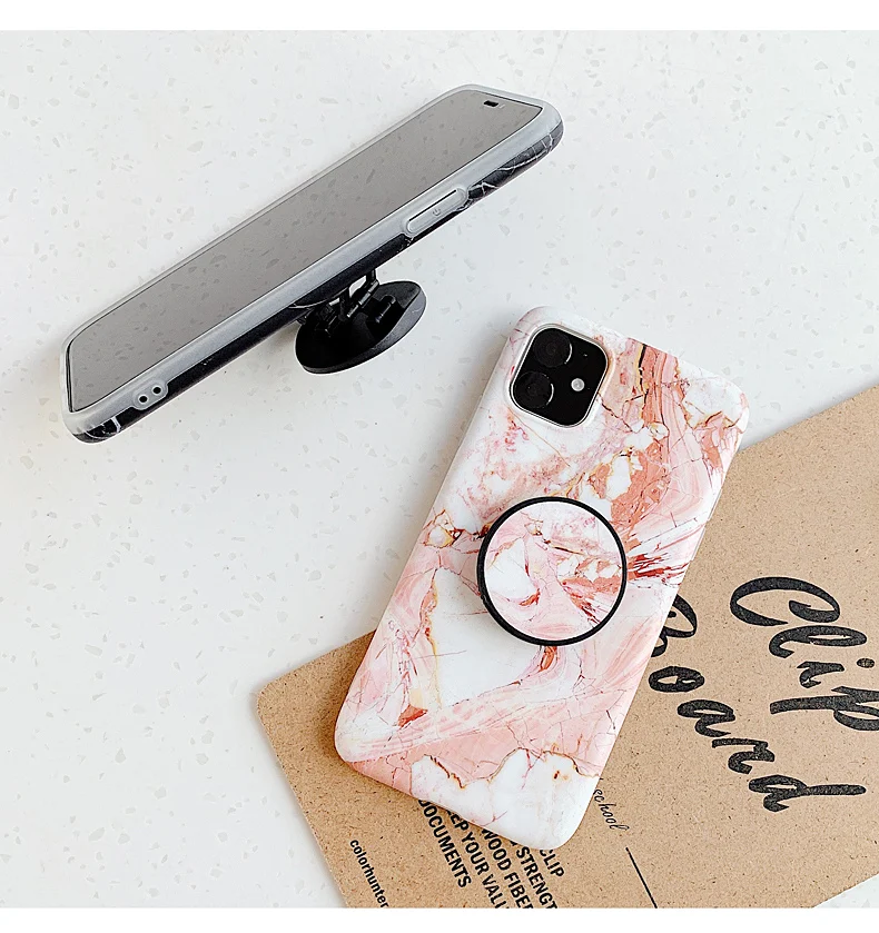 Чехол для телефона SUYACS с мраморной текстурой iPhone 12 Mini 11 Pro Max XR XS 7 8 Plus складной