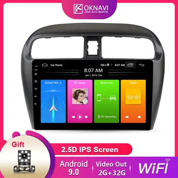 

OKNAVI 9'' Android 9.0 Car Mutilmedia Player For MITSUBISHI Mirage 2012+ For Space Star 2013 + WIFI Camera Radio GPS Navigation