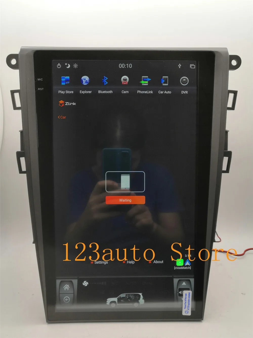 13,6 ''вертикальный экран Tesla стиль Android 8,1 автомобильный DVD gps PX6 NAVI для Ford Mondeo Fusion MK5 2013