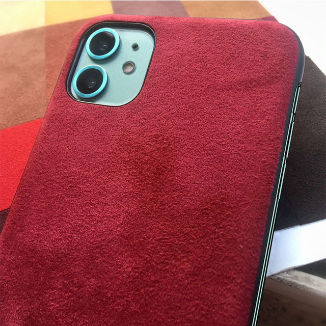 Mobile Phone Case For iPHONE 11 Pro XS MAX XR X 7 8 Plus Luxury Business Artificial Leather Rimless Anti-fall Cover