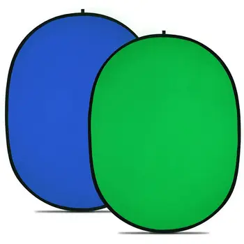 

Photography Reflector Portable Backdrop Chromakey Green Sn Background for YouTube Video Studio 150X200cm 2 in 1