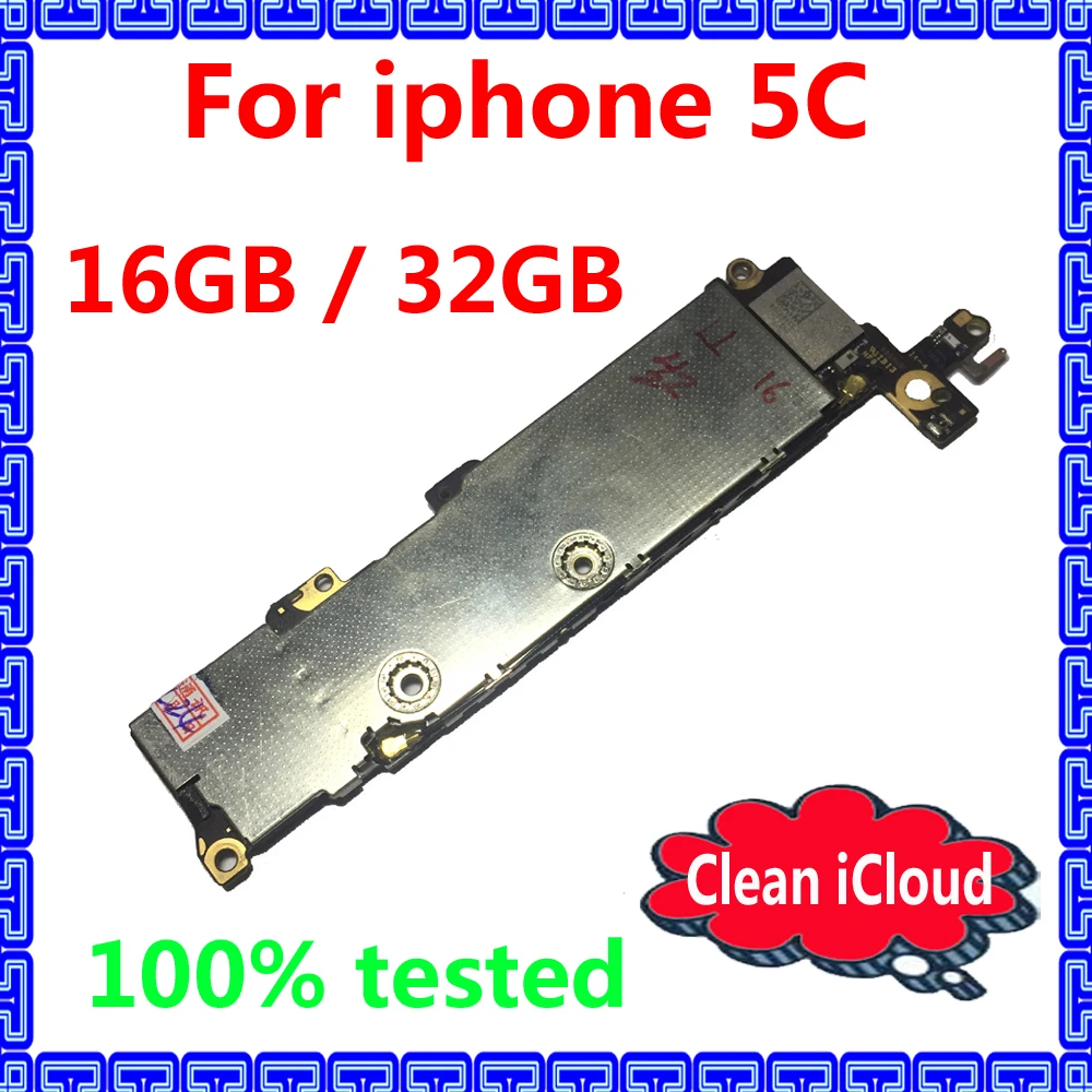 Оригинальная системная материнская плата IOS для iphone 5C, 16 ГБ, 32 ГБ, разблокированная материнская плата+ полные чипы, чистые схемы логической платы iCloud