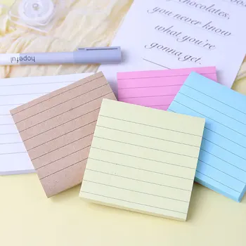 

AngelHere Store Simple horizontal line urinal signboard Creative kraft paper notes small book small message notebook