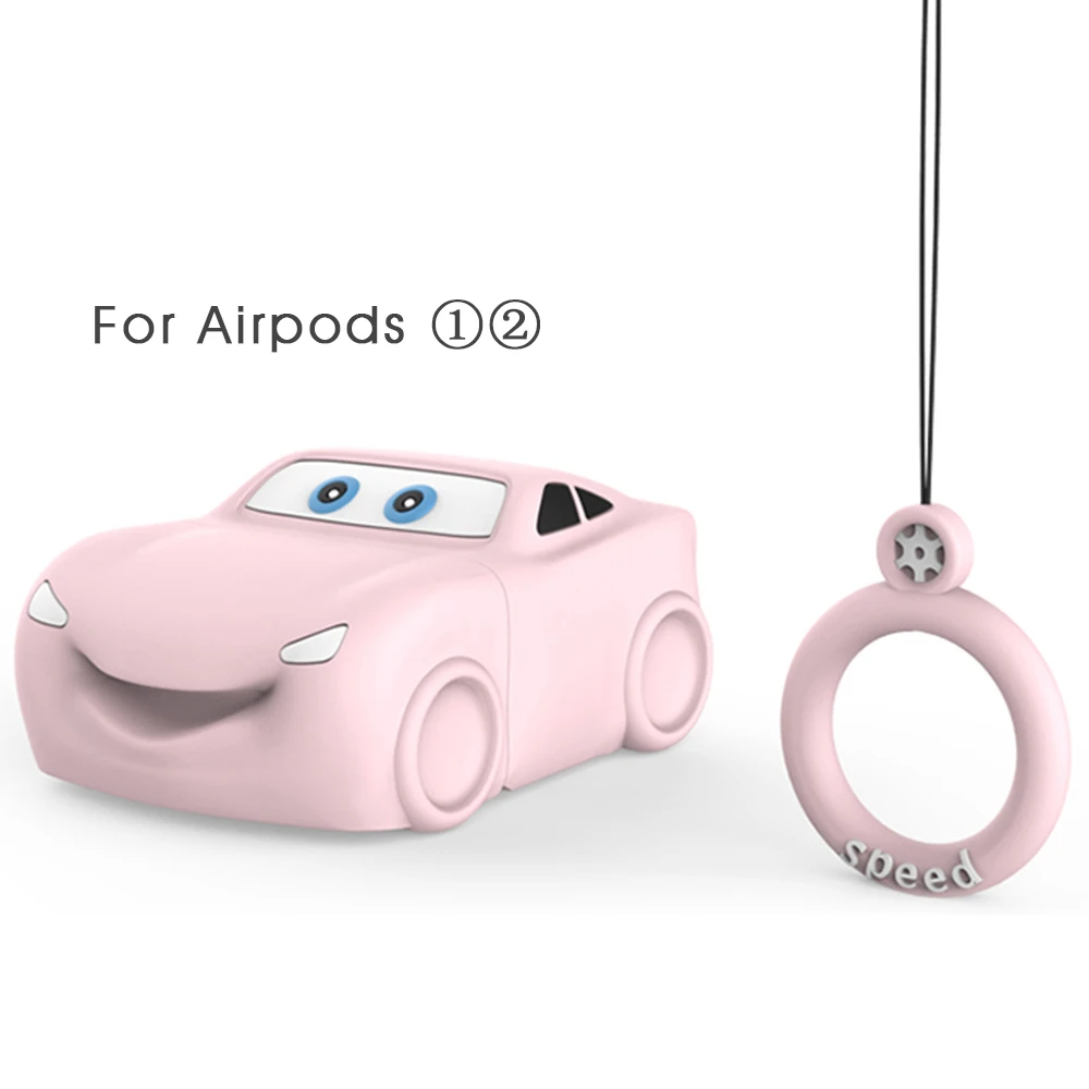 Игрушечный автомобиль, мягкий чехол для Apple AirPods 1, 2, чехол, милый ТПУ Силиконовый Футляр для наушников для AirPods 1, 2, коробка для хранения наушников - Цвет: 03