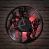 Wakanda Forever Panther Superhero Inspired Vinyl Record Wall Clock Silent Non Ticking Timepieces Retro Wall Watch For Kids Room 5