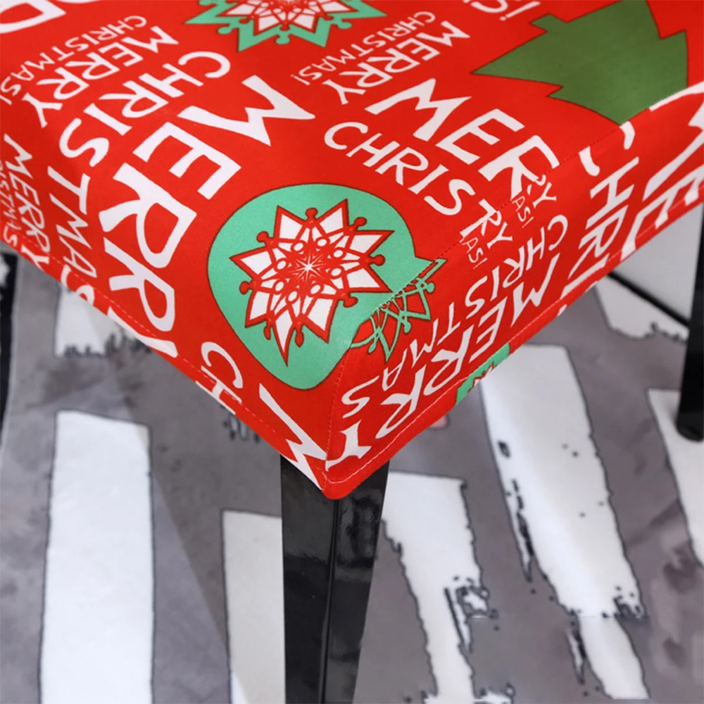 Kerst Stoel чехол Grote Elastische Zetel Stoelbekleding Xmas стрейч Hoge ковер Kussenovertrekken для Kerst Banket Вечерние
