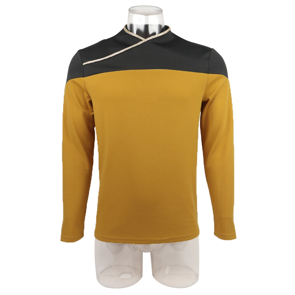 Красная Униформа Star TNG Captain Picard Trek верхняя куртка Voyager DS9 желтые костюмы для