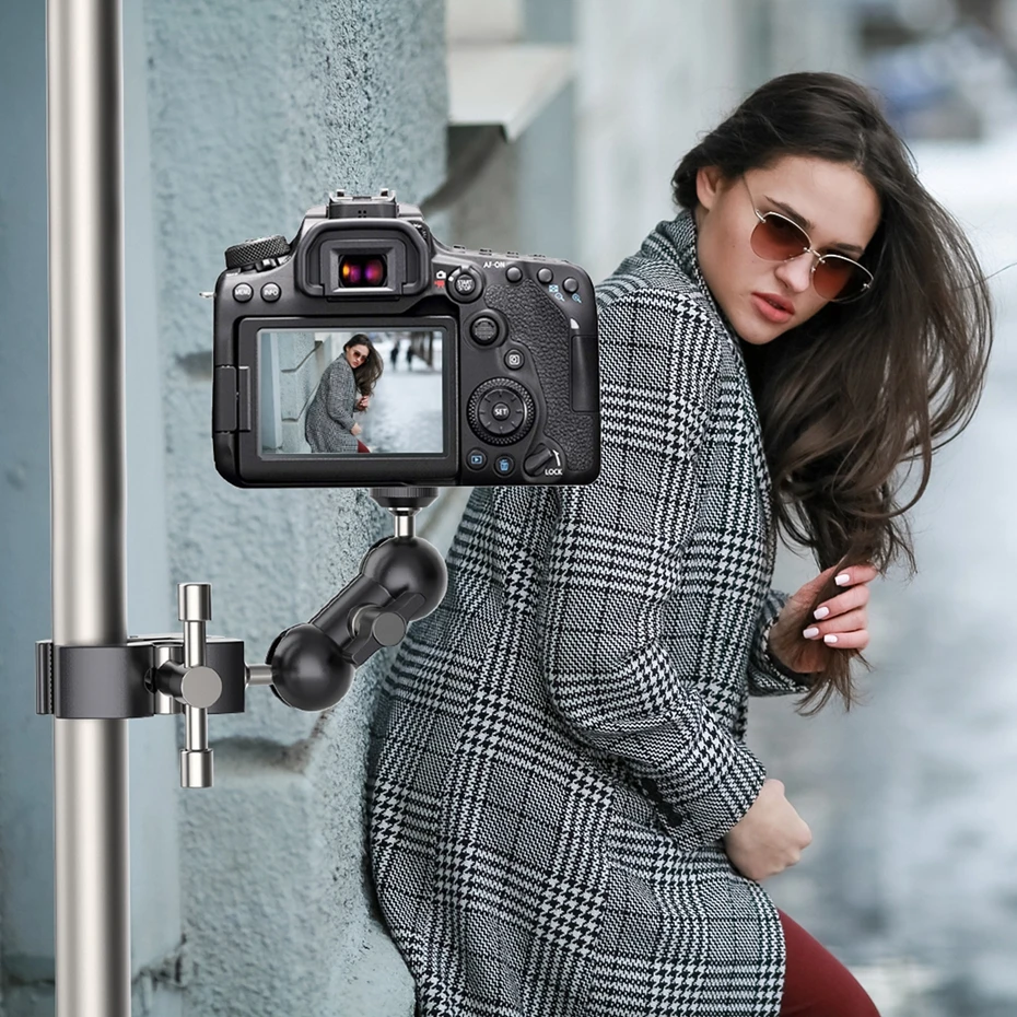 Ulanzi UURig Adjustable Super Clamp With 1/4 And 3/8 Thread For 12mm-55mm Rods Camera Accessories Light Umbrellas Hhooks Shelves