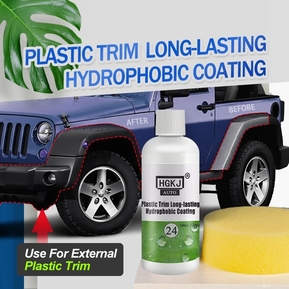 Car Accessories Plastic Trim Coating Leather Repair 1pc 100ml Wash Auto Exterior Detailing