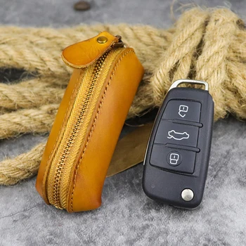 

Fashion Wallet Genuine Cow Leather purse Men Women Key Bag Business wallet Women Housekeepers key purse keychain keychain bag