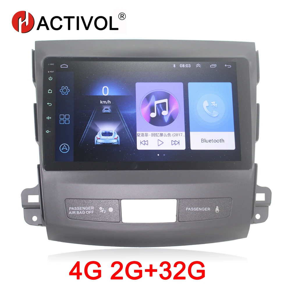 HACTIVOL 2G + 32G Android 8 1 автомобильное радио для Mitsubishi Outlander 2008 2015 автомобильный dvd плеер