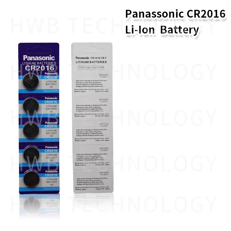 100 шт. бренд для PANASONIC cr2016 BR2016 DL2016 LM2016 KCR2016 ECR2016 3 в кнопки сотового монеты литиевые батареи для часов