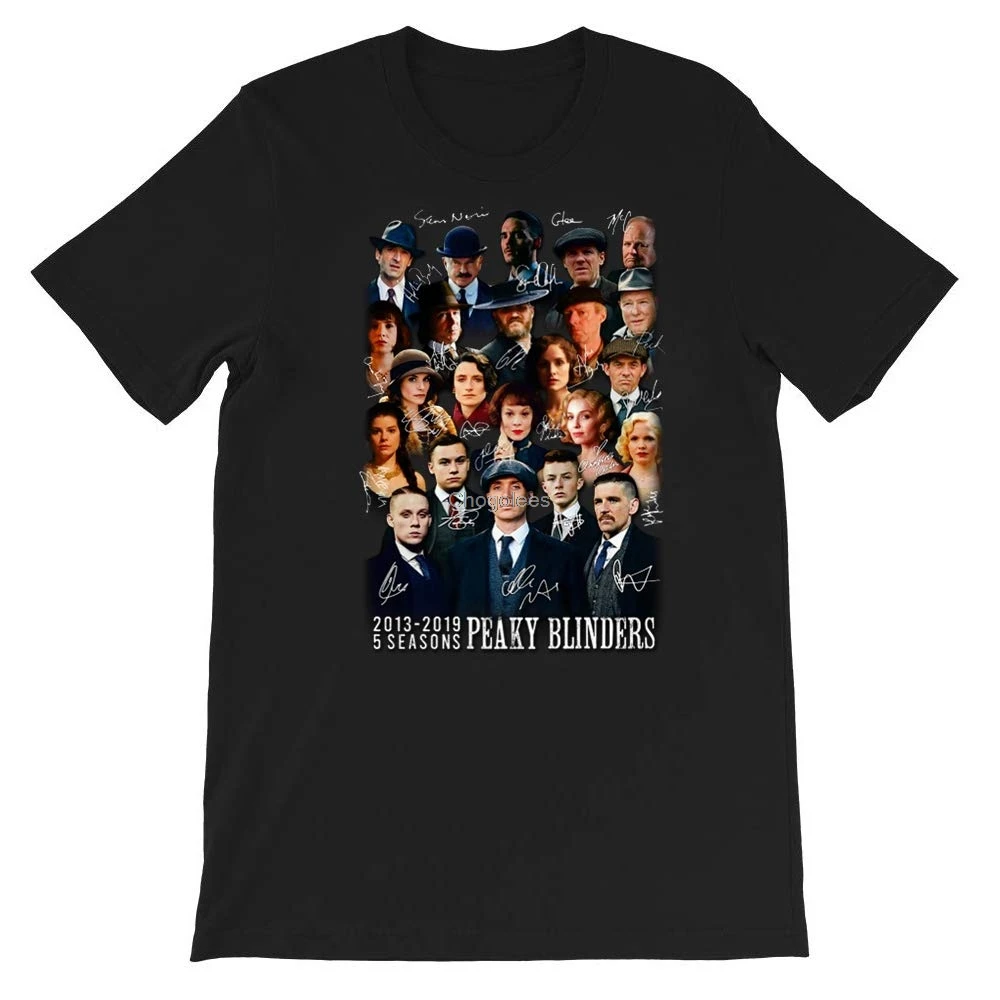 Футболка унисекс с коротким рукавом и надписью Peaky # Blinders 2013-2019 5 сезонов |