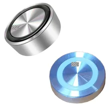 4 Stuks 10Mm Dik Massief Aluminium Cirkel Disc Glas Top Adapter Koffie Thee Bar Wit Zwart Anti-Slip rubber Ring