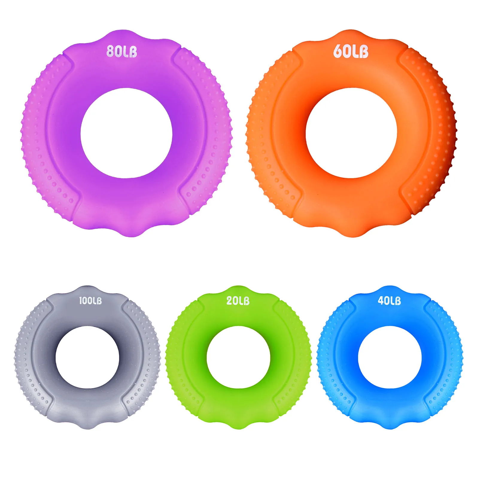Hand Gripper Grip Silicone Ring Hand Resistance Band Finger Stretcher-Exercise For Forearm Wrist Training Carpal Expander hand strengthener finger trainer finger strength trainer forearm exerciser wrist exerciser hand grip trainers hand grip exerciser hand exerciser hand trainer