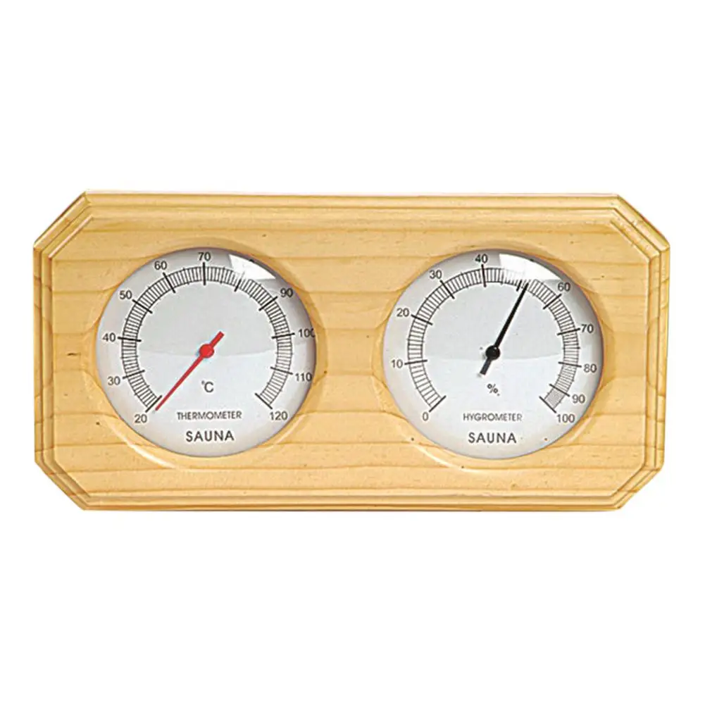 Sauna Thermometer Hygrometer Wooden Accurate Digital Humidity Monitor Room Accessory Double Gauge Dropshipping | Спорт и развлечения