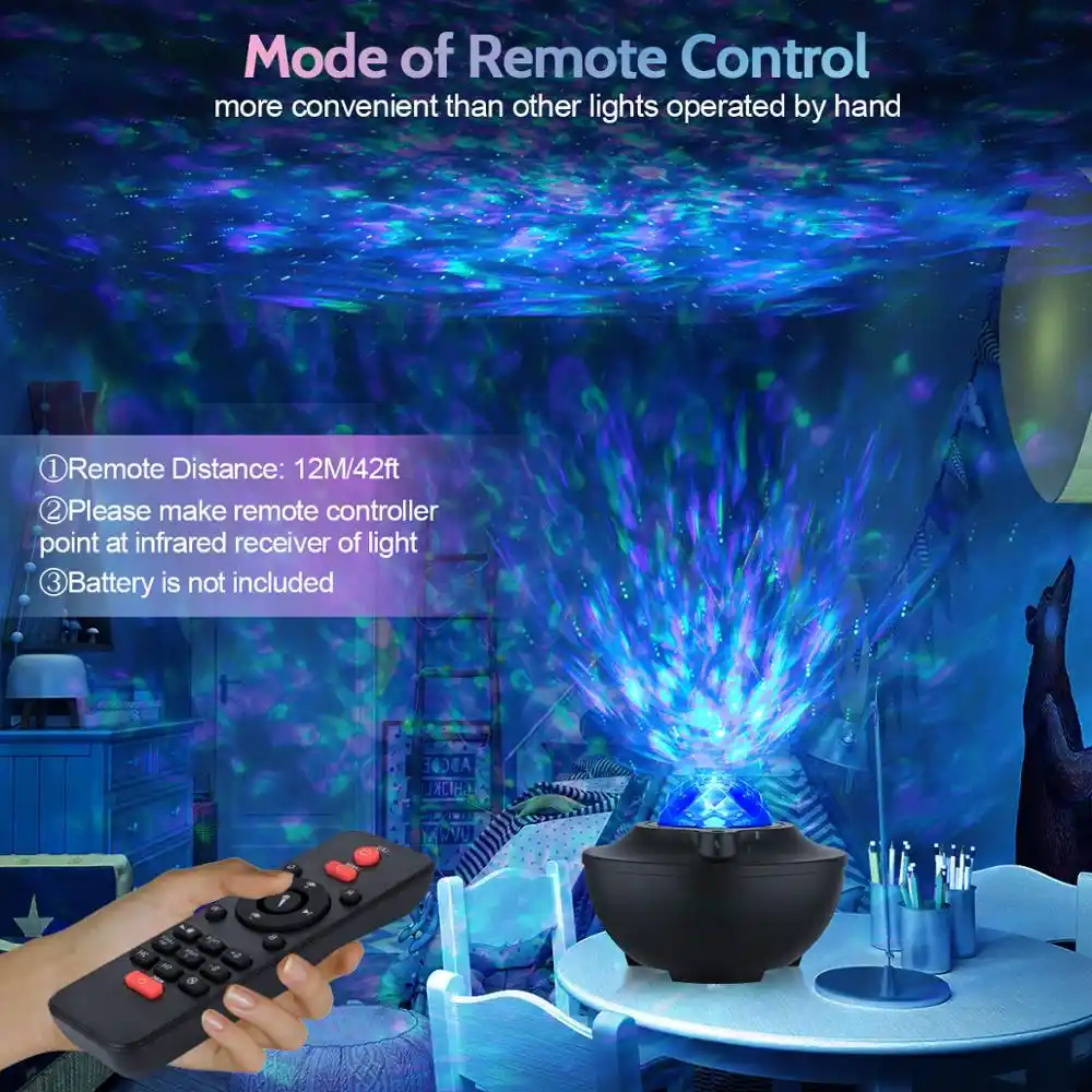 control remoto proyector estrellas