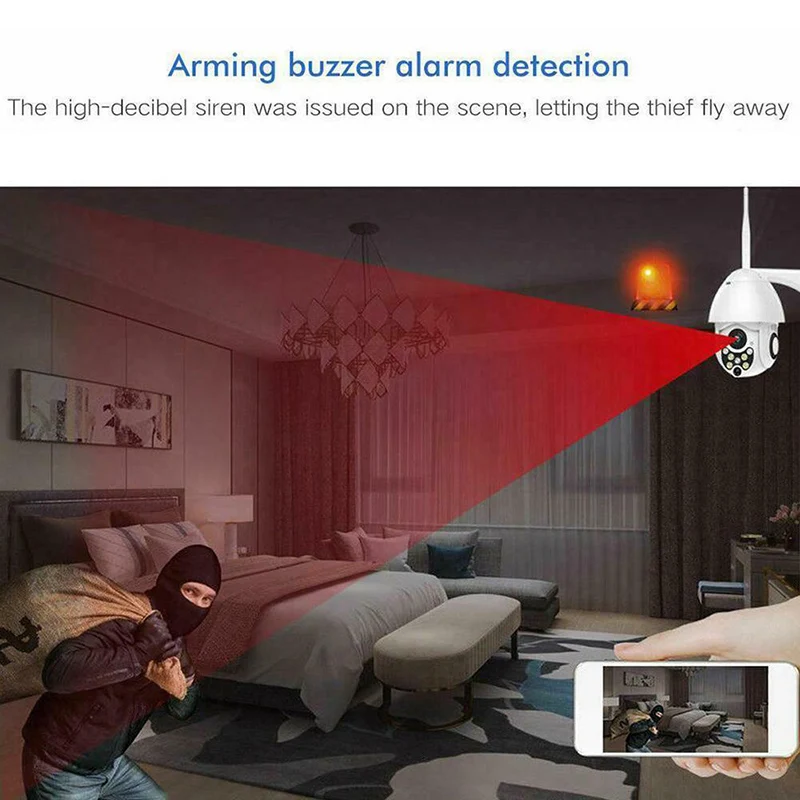 

Outdoor Wireless Camera Wifi Waterproof HD 1080 Day Night Mode Camera ING-SHIPPING