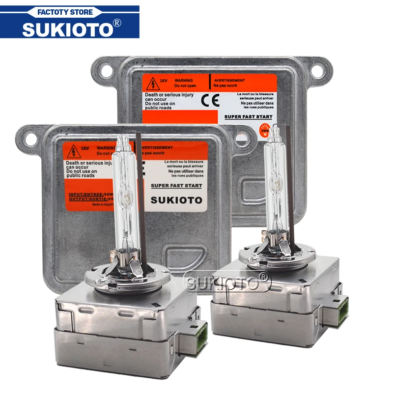 SUKIOTO металлический коготь лампа 55W D1S 6000K 8000K D3S 4300 К Canbus ксеноновых фар